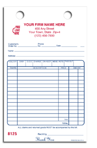 15814 Cash & Charge Register Forms