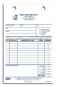 Retail Register Forms 15848