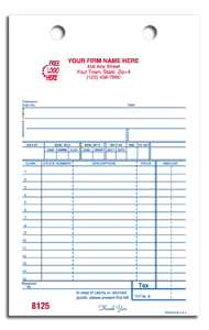 Parts Register Forms 15850