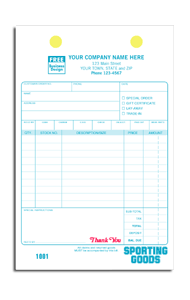 Sporting Goods Register Forms 2522